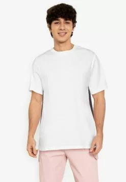 ZALORA BASICS Back Panelled Tee