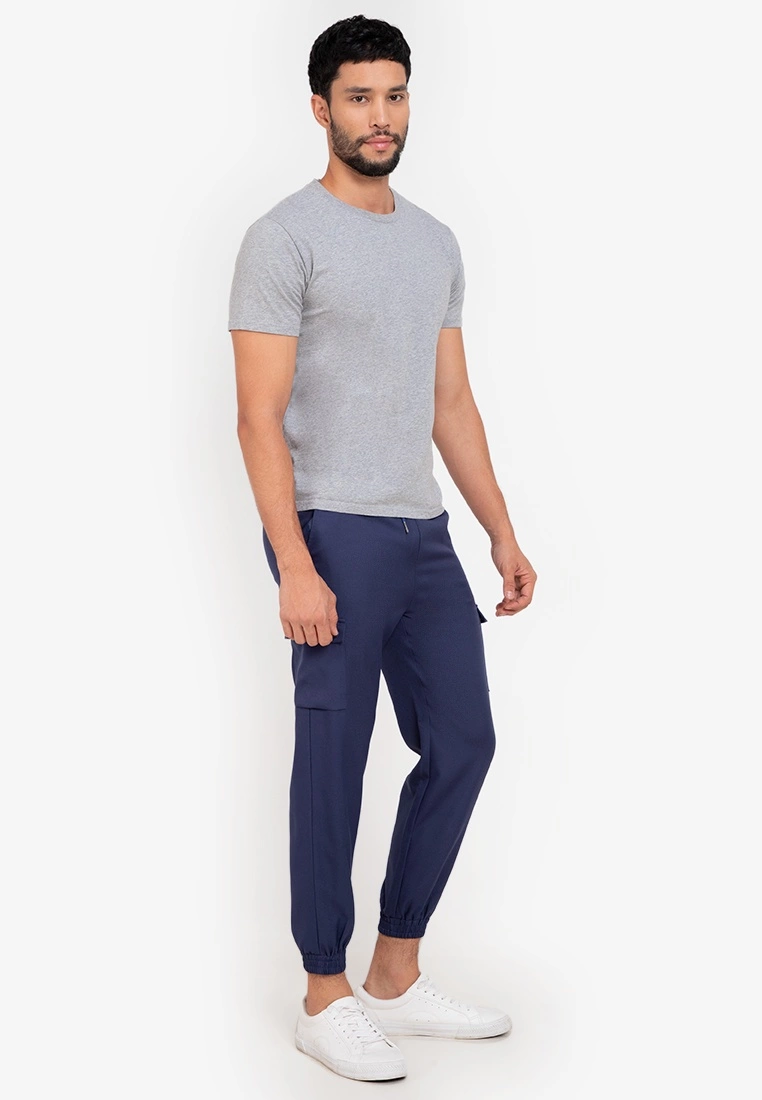 ZALORA BASICS Patch Pocket Ribbed Cargo Pants - Billede 4