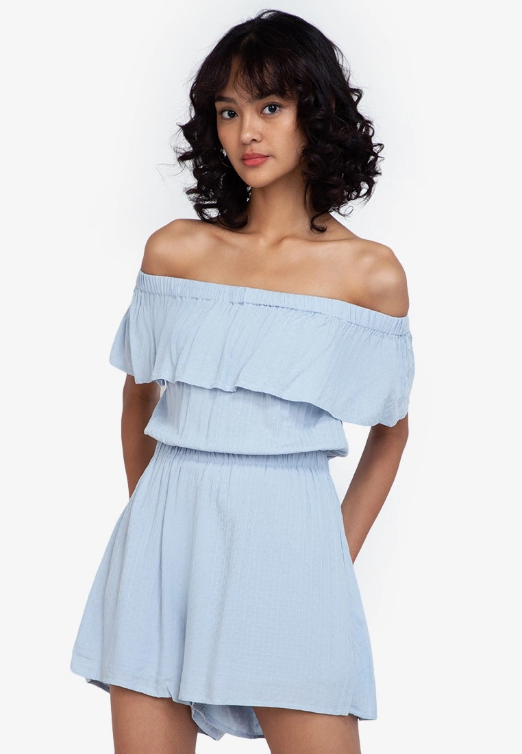 ZALORA BASICS Off Shoulder Playsuit