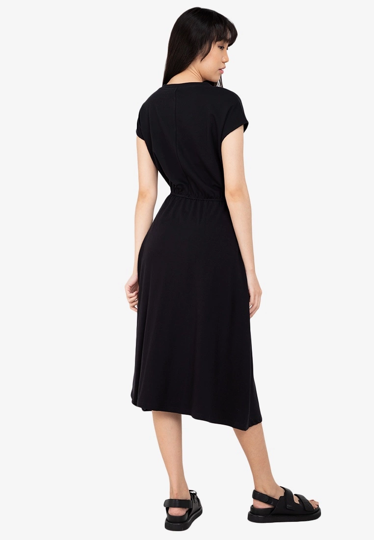 ZALORA BASICS Basic Drawstring Waist Midi Dress - Billede 2