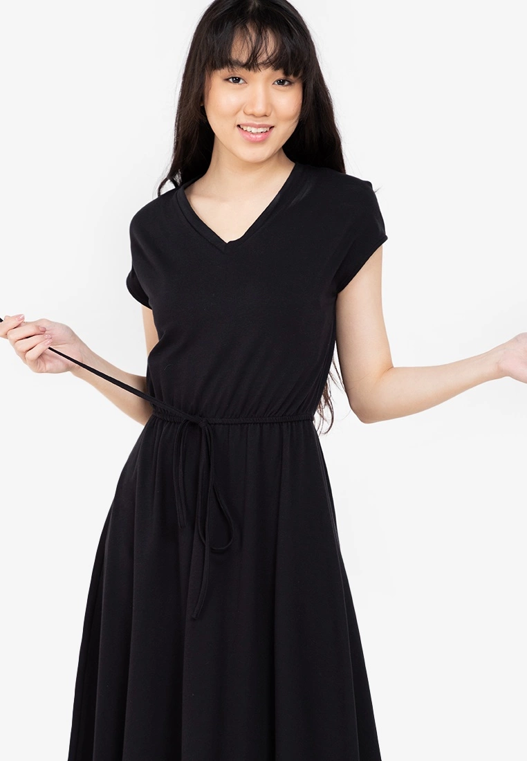 ZALORA BASICS Basic Drawstring Waist Midi Dress - Billede 3