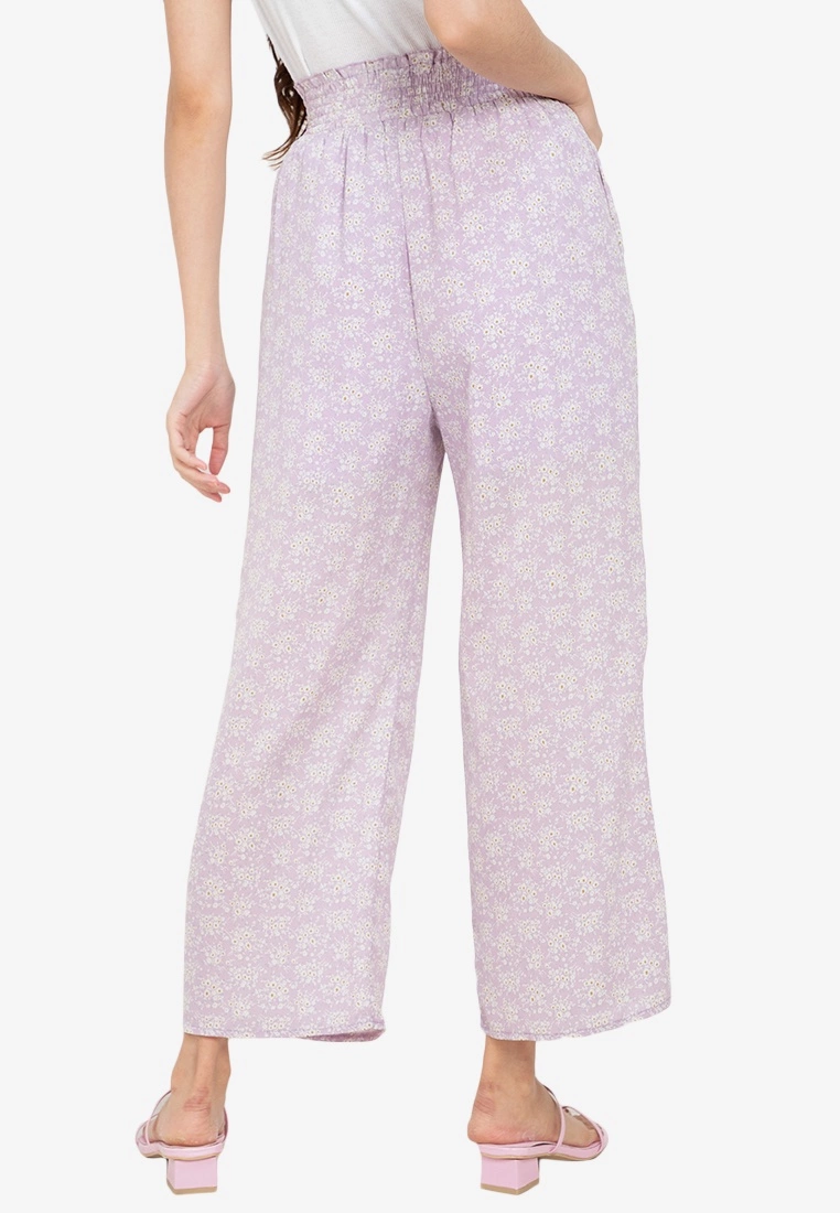 ZALORA BASICS Smocked Waist Palazzo Pants - Billede 2