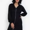 ZALORA BASICS Hooded Bodycon Dress