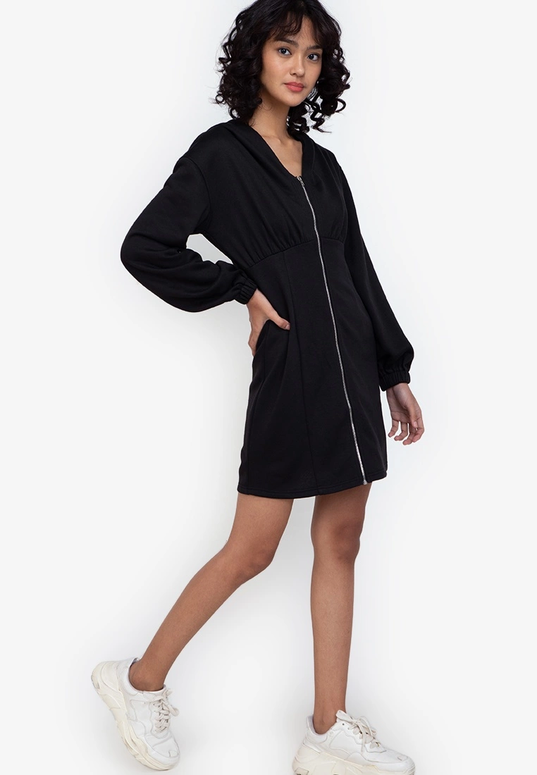 ZALORA BASICS Hooded Bodycon Dress - Billede 4