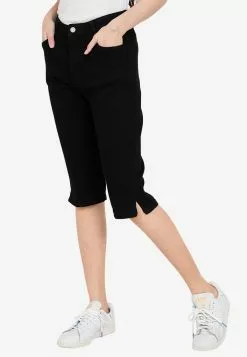 ZALORA BASICS Side Hem Slit Capri Jeans