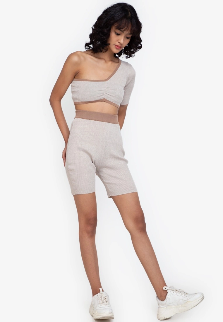 ZALORA BASICS Knitted Cropped Toga Top - Billede 4