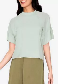 ZALORA BASICS Sleeve Detail Top