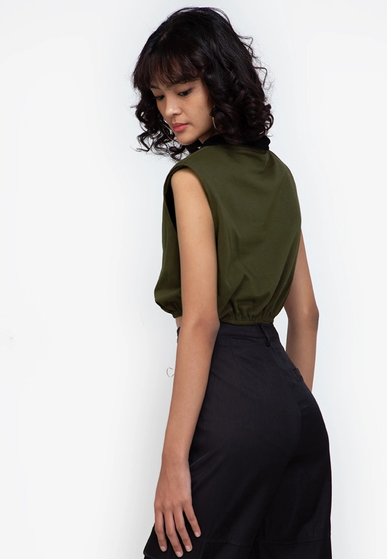 ZALORA BASICS Sleeveless Zip Up Top - Billede 2