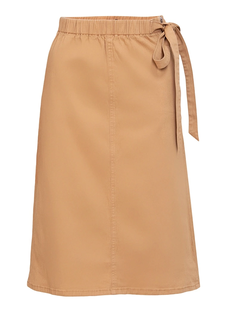 ZALORA BASICS Side Tie Midi Denim Skirt - Billede 5