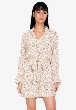 ZALORA BASICS Flutter Sleeve Playsuit