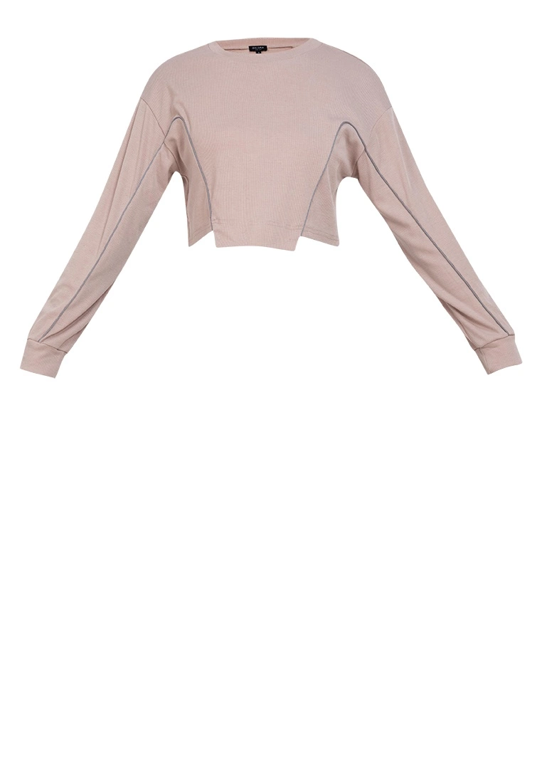 ZALORA BASICS Reflective Piping Boxy Sweatshirt Top - Billede 5