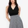 ZALORA BASICS Halter Smocked Waist Top