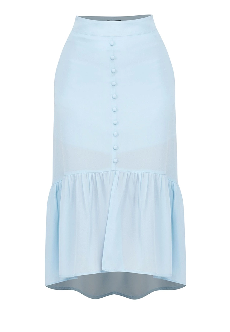 ZALORA BASICS Flutter Hem Hi Low Skirt - Billede 5