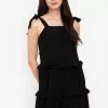 ZALORA BASICS Frill Detail Cami Dress