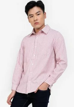 ZALORA BASICS Classic Stripe Shirt