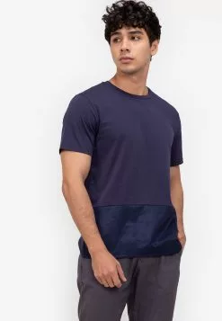 ZALORA BASICS Nylon Patch T-Shirt