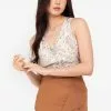 ZALORA BASICS Halter Smocked Waist Top