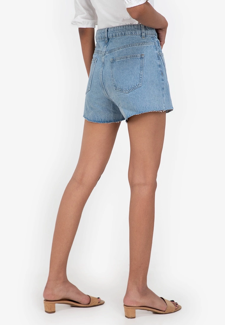 ZALORA BASICS Panelled Front Details Denim Shorts - Billede 2