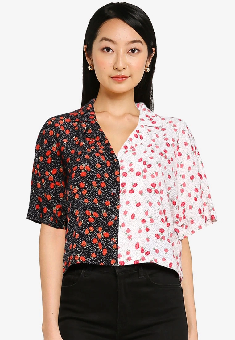 ZALORA BASICS Colourblock Shirt