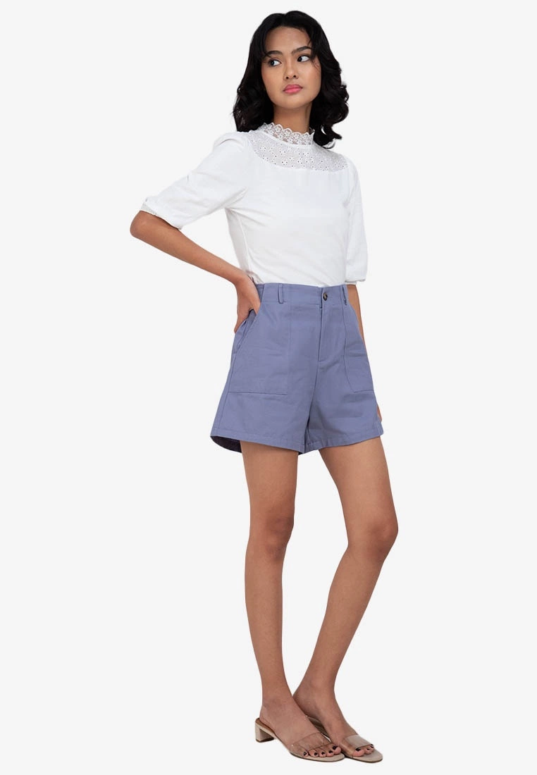 ZALORA BASICS Cargo A-Line Shorts - Billede 4