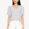 ZALORA BASICS Button Down Frill Sleeves Blouse