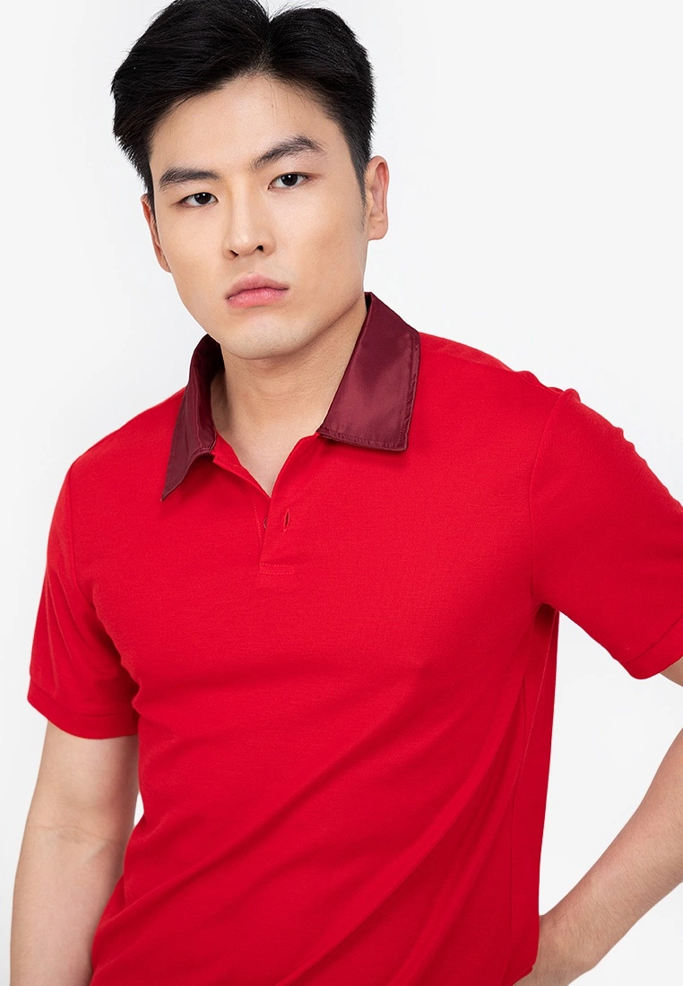 ZALORA BASICS Tonal Trim Polo Shirt - Billede 3