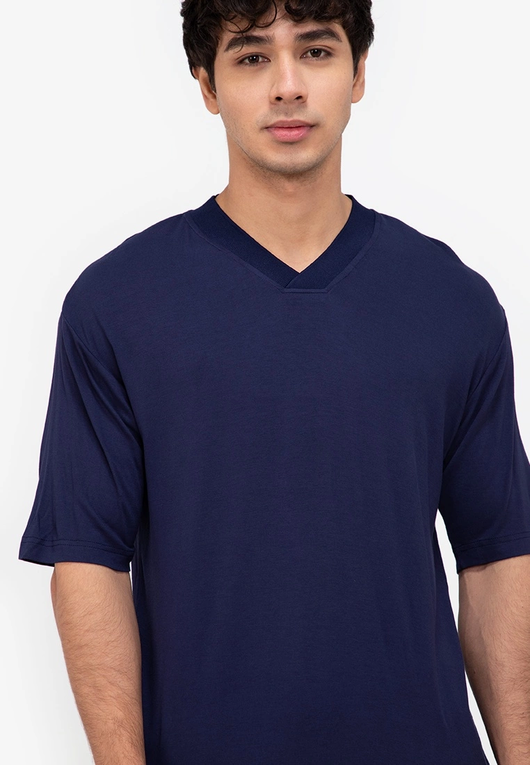 ZALORA BASICS V Neck Collar T-Shirt - Billede 3