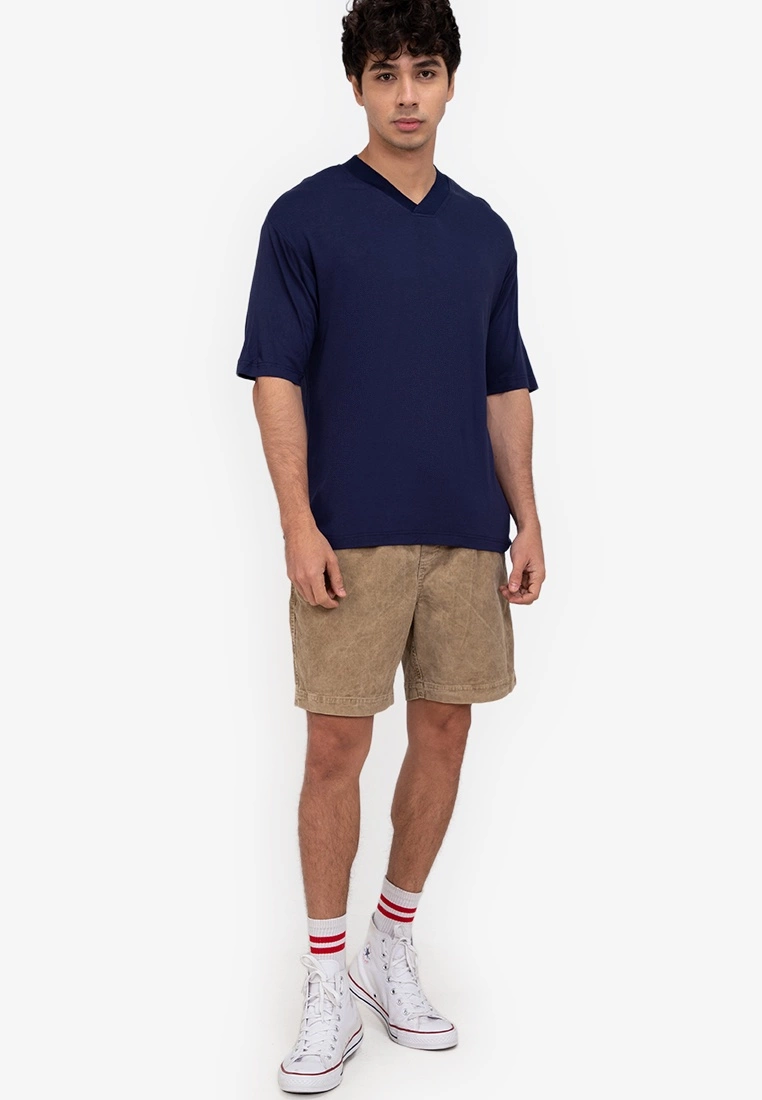 ZALORA BASICS V Neck Collar T-Shirt - Billede 4