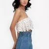 ZALORA BASICS Ruffle Bandeau Top