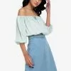 ZALORA BASICS Off Shoulder Drawstring Top