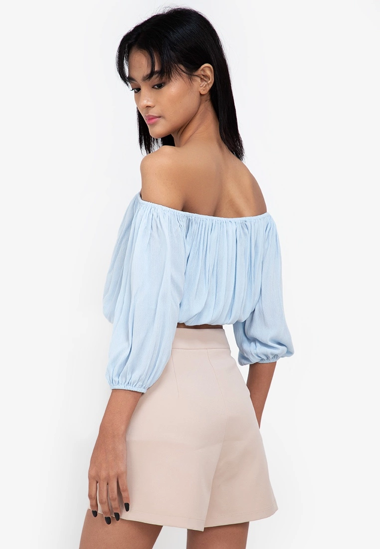 ZALORA BASICS Off Shoulder Drawstring Top - Billede 2