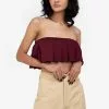 ZALORA BASICS Ruffle Bandeau Top
