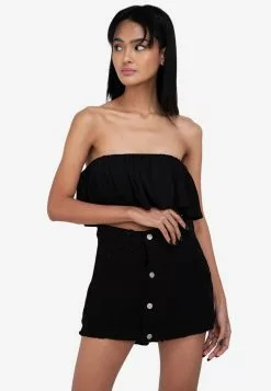 ZALORA BASICS Ruffle Bandeau Top