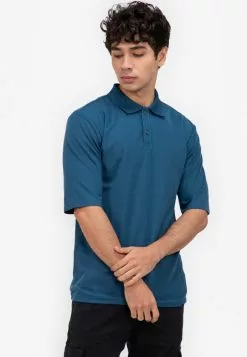 ZALORA BASICS Elbow Long Polo Tee
