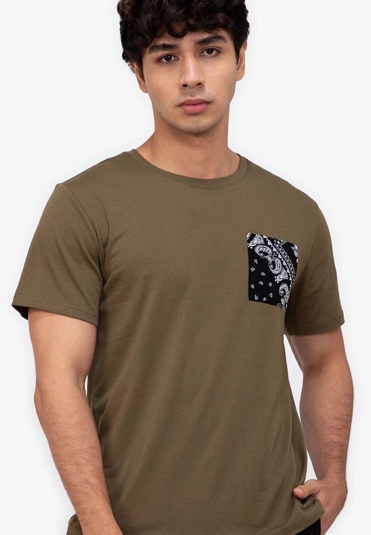 ZALORA BASICS Bandana Pocket Tee - Billede 3