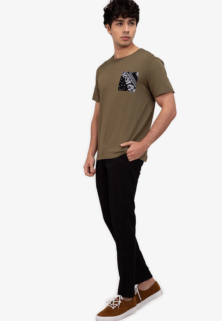 ZALORA BASICS Bandana Pocket Tee - Billede 4