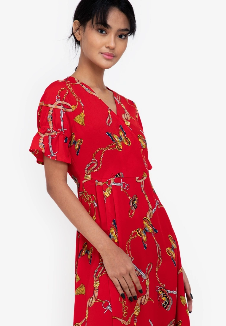 ZALORA BASICS Asymmetric Hem Fit and Flare Dress - Billede 3