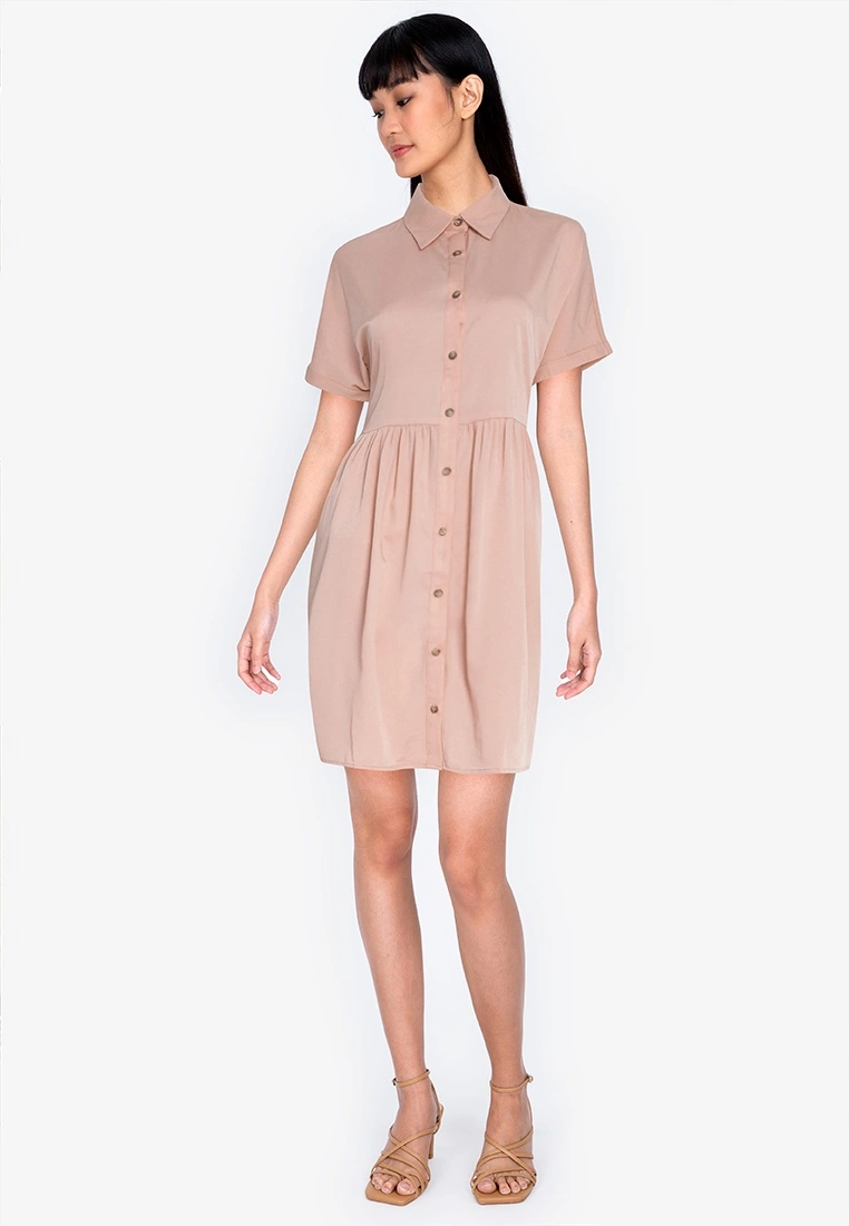 ZALORA BASICS Batwing Sleeve Babydoll Dress - Billede 4