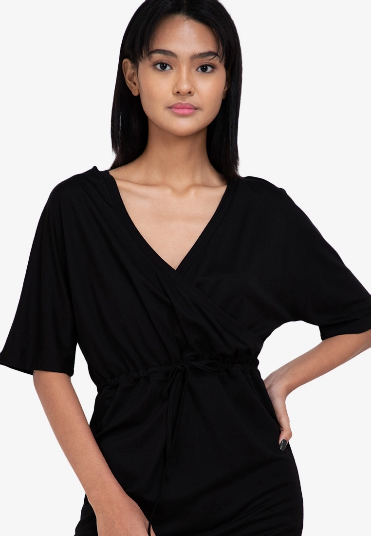 ZALORA BASICS Jersey Wrap Drawstring Dress - Billede 3