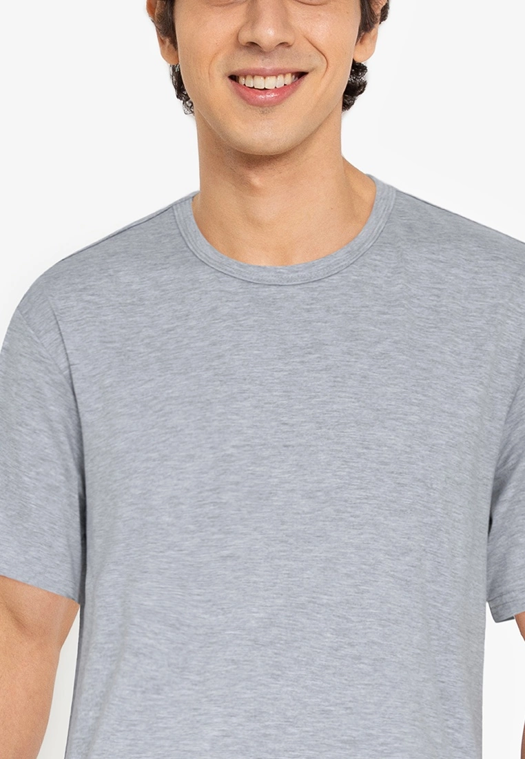 ZALORA BASICS Checked Hem T-Shirt - Billede 3
