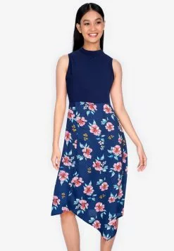 ZALORA BASICS Sleeveless Asymmetrical Hem Dress