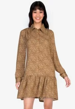 ZALORA BASICS Long Sleeve Babydoll Dress