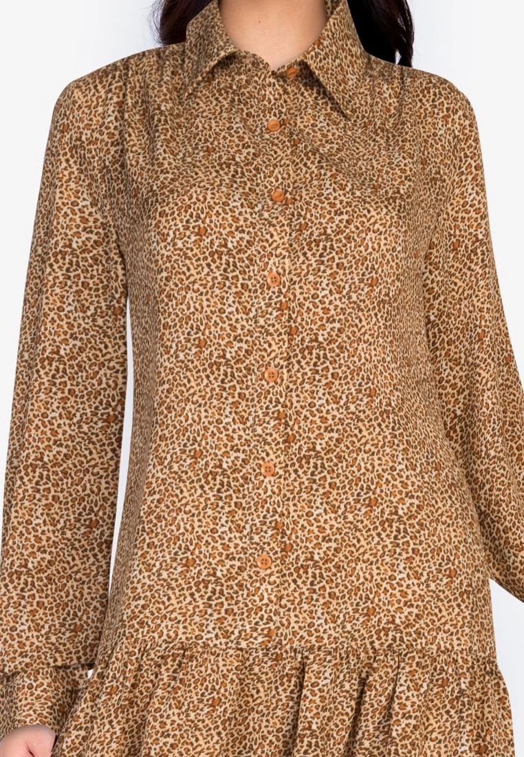 ZALORA BASICS Long Sleeve Babydoll Dress - Billede 3