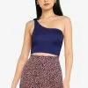 ZALORA BASICS Tie Shoulder Crop Top