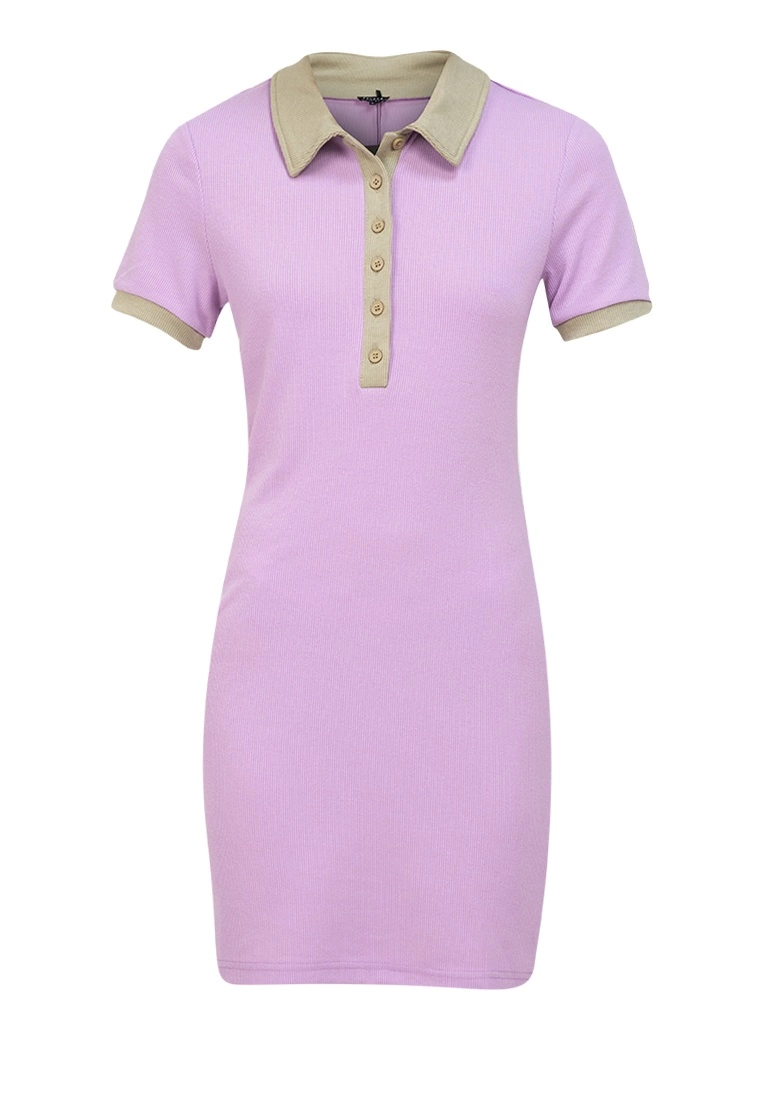 ZALORA BASICS Rib Polo Dress - Billede 5