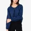 ZALORA BASICS Long Sleeve Peasant Blouse