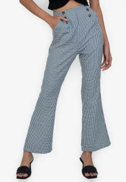 ZALORA BASICS Double Button Flare Leg Pants