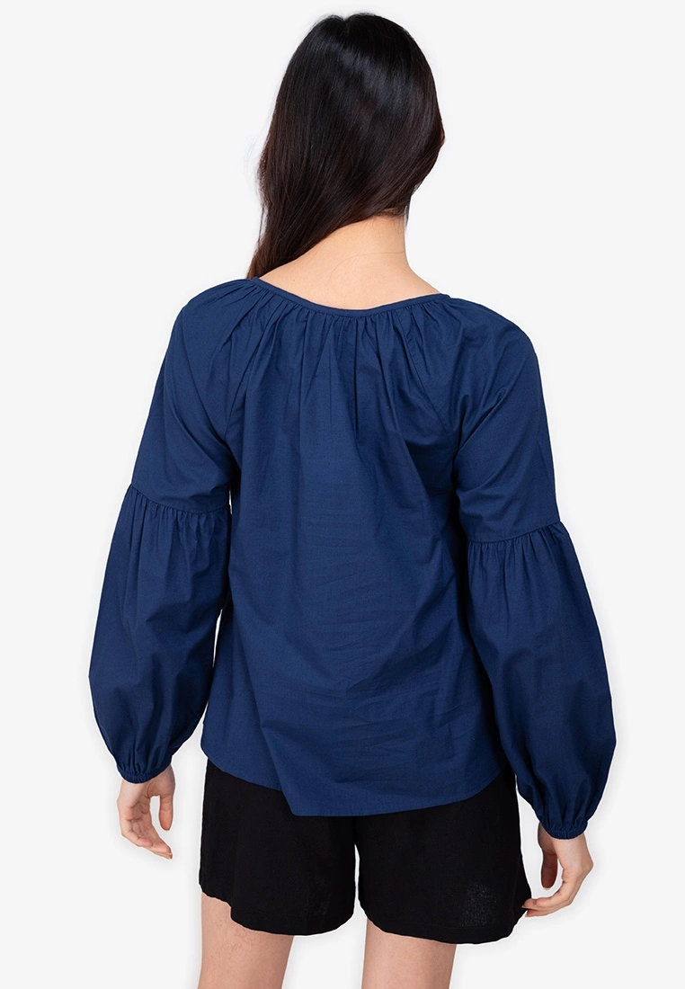 ZALORA BASICS Long Sleeve Peasant Blouse - Billede 2