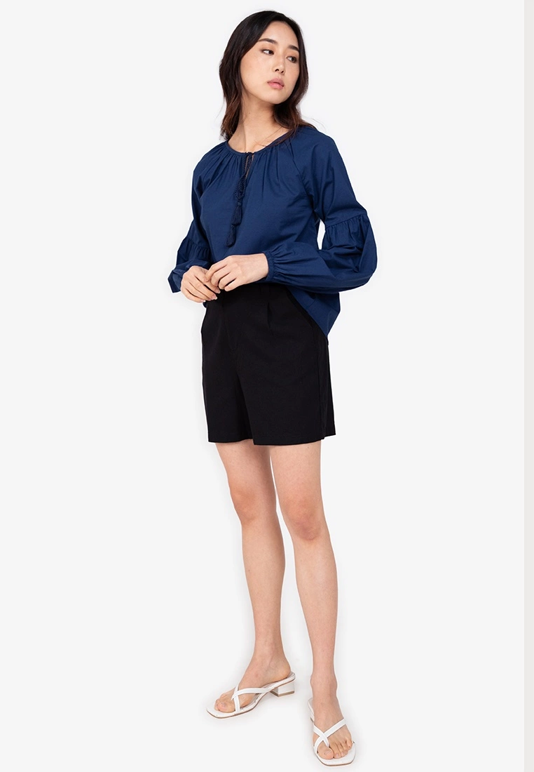 ZALORA BASICS Long Sleeve Peasant Blouse - Billede 4