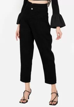 ZALORA BASICS Notched Waist Jeans